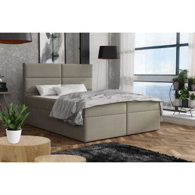 Elegantná posteľ 140x200 ZINA - hnedá 2