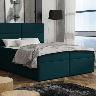 Elegantná posteľ 140x200 ZINA - modrá 3