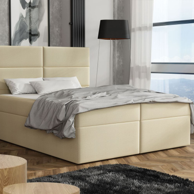 Elegantná posteľ 160x200 ZINA - béžová 4