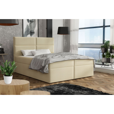 Elegantná posteľ 180x200 ZINA - béžová 4