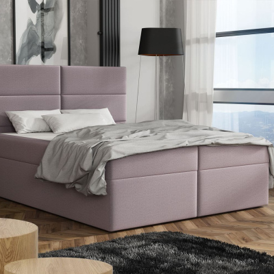 Elegantná posteľ 140x200 ZINA - ružová 2