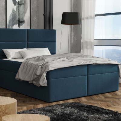 Elegantná posteľ 140x200 ZINA - modrá 5