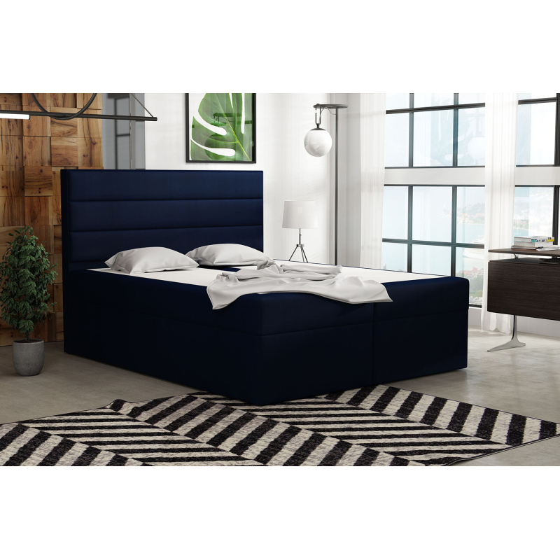 Boxspringová posteľ 160x200 INGA - modrá 4