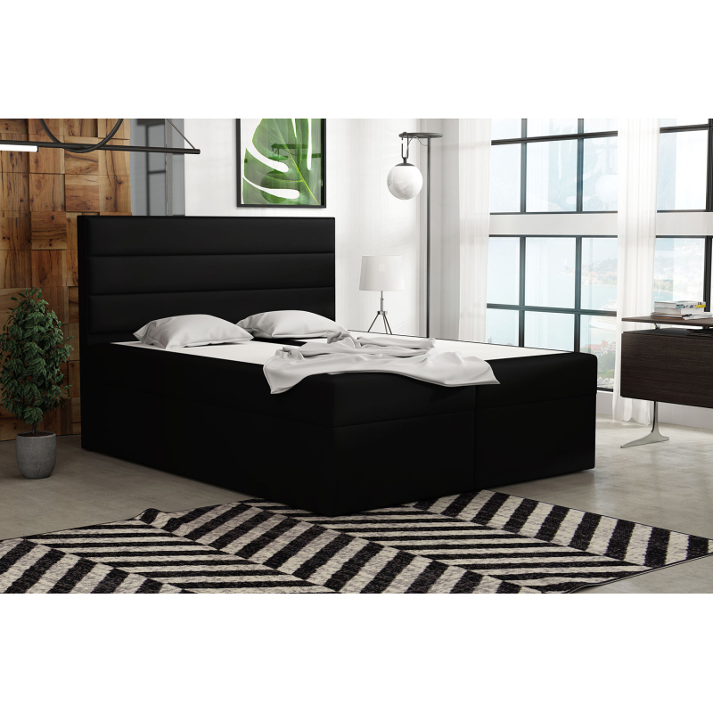 Boxspringová posteľ 120x200 INGA - čierna