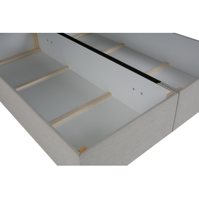 Dizajnová posteľ s úložným priestorom 140x200 MELINDA - béžová 4