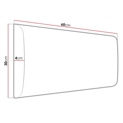 Čalúnený nástenný panel 60x30 PAG - ružový