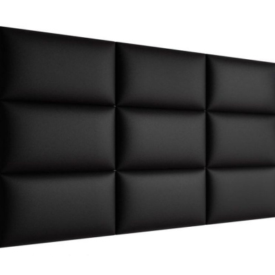 Čalúnený nástenný panel 60x30 PAG - čierna eko koža