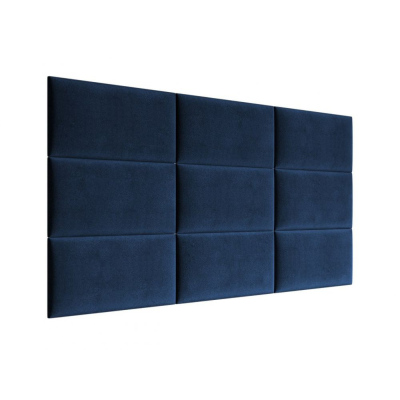 Čalúnený nástenný panel 60x30 PAG - modrý