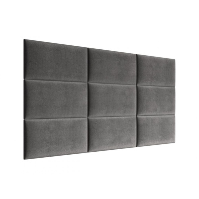 Čalúnený nástenný panel 60x30 PAG - šedý