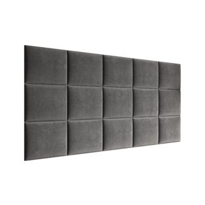 Čalúnený nástenný panel 40x30 PAG - šedý