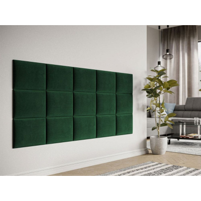 Čalúnený nástenný panel 40x30 PAG - zelený