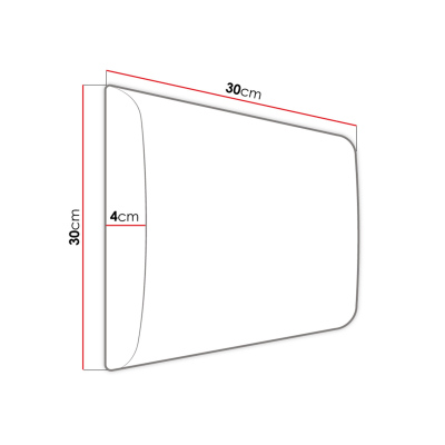 Čalúnený nástenný panel 30x30 PAG - čierna eko koža