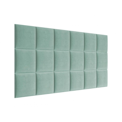 Čalúnený nástenný panel 30x30 PAG - tyrkysový