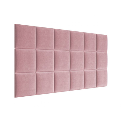 Čalúnený nástenný panel 30x30 PAG - ružový