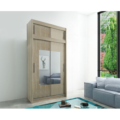 Skriňa do spálne v šírke 150 cm TRIXIE - wenge / biela