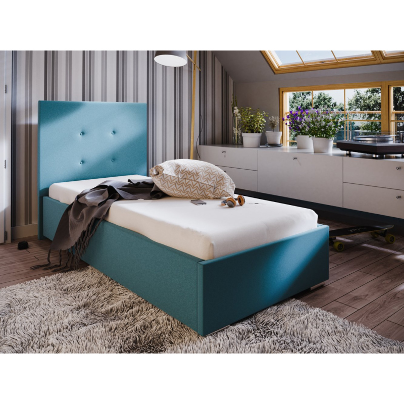 Jednolôžková posteľ 90x200 FLEK 1 - modrá