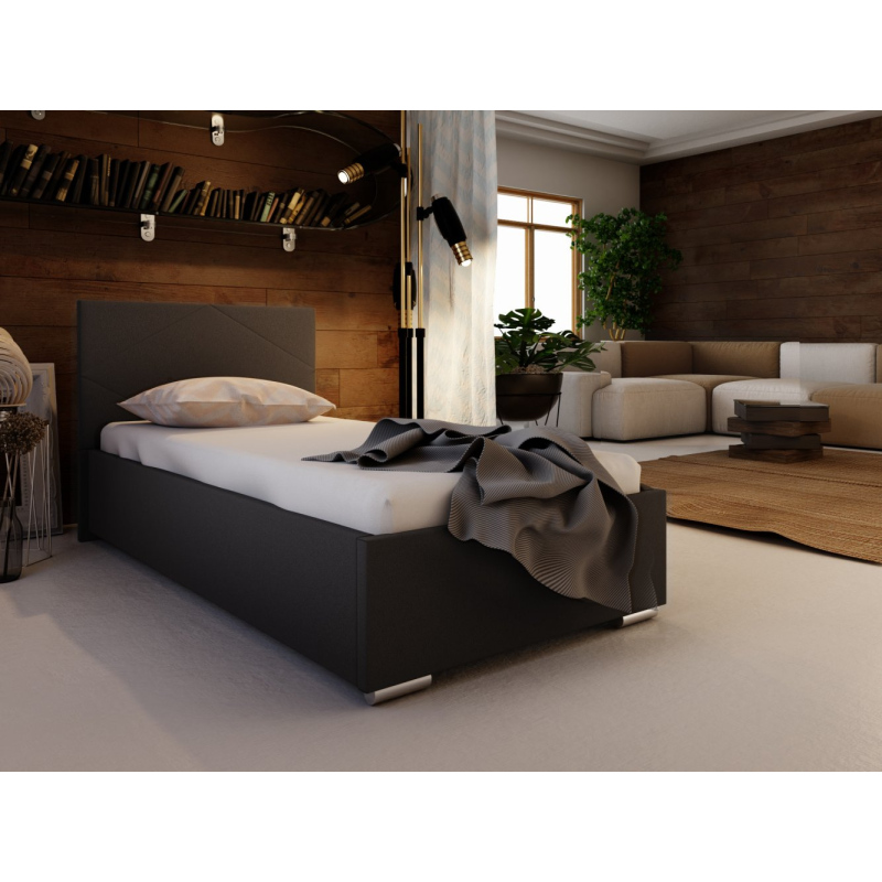 Jednolôžková posteľ 90x200 FLEK 5 - čierna