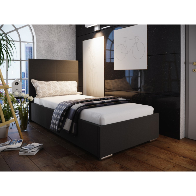 Jednolôžková posteľ 80x200 FLEK 4 - čierna