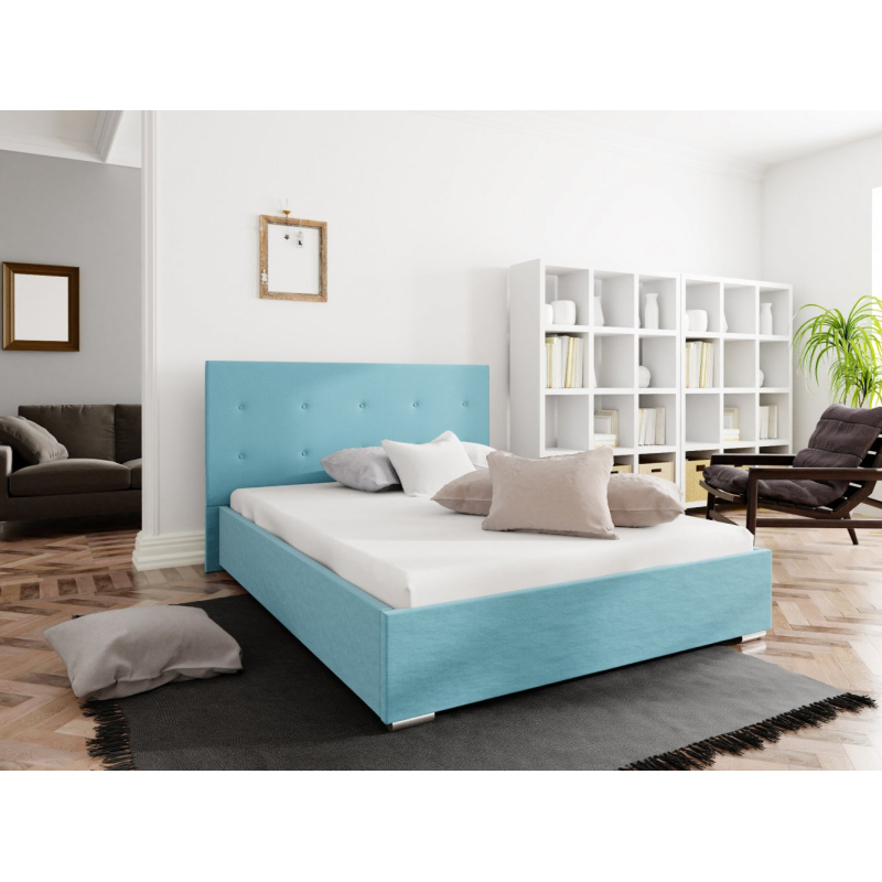 Manželská posteľ 180x200 FLEK 1 - modrá