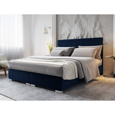 Manželská posteľ 140x200 HENIO - modrá