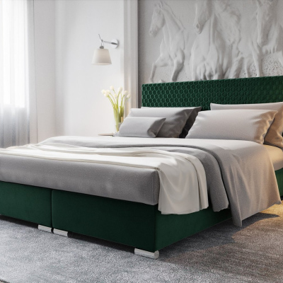Manželská posteľ 140x200 HENIO - zelená