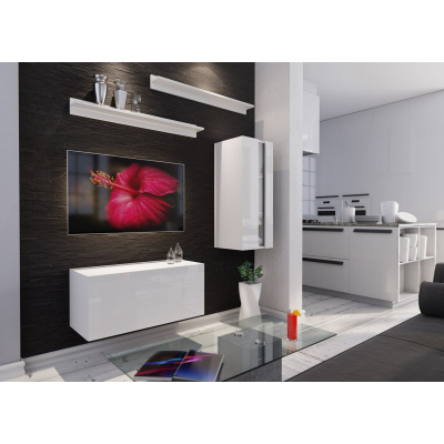 Moderná obývacia zostava BRADT 11 - biela