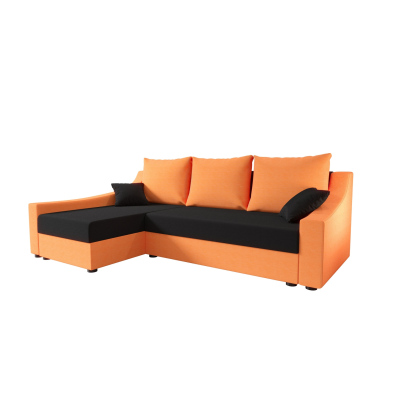 Pohodlná sedačka OMNIA - oranžová / čierna
