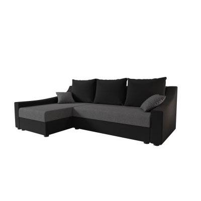 Pohodlná sedačka OMNIA - čierna / sivá