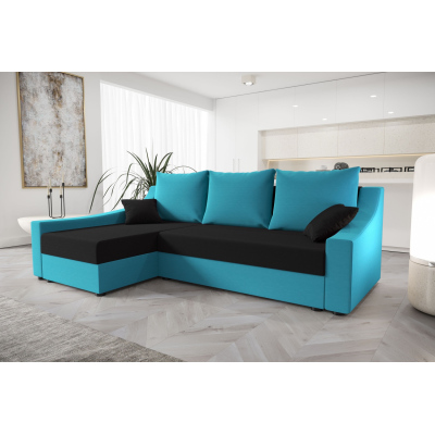 Pohodlná sedačka OMNIA - modrá / čierna
