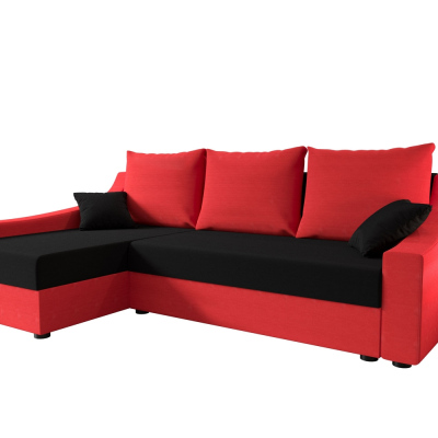 Pohodlná sedačka OMNIA - červená / čierna