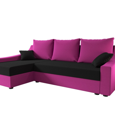 Pohodlná sedačka OMNIA - ružová / čierna