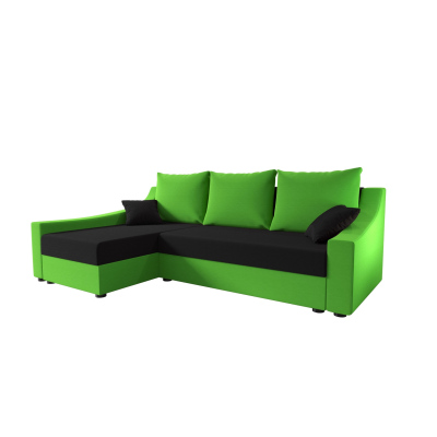 Pohodlná sedačka OMNIA - zelená / čierna