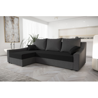 Pohodlná sedačka OMNIA - sivá / čierna