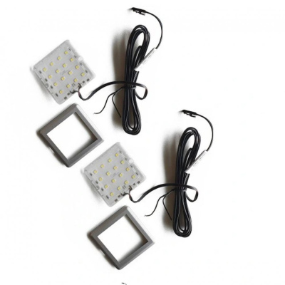 LED dvojbodové svietidlo do kúpeľne SQUARE 1 - studená biela