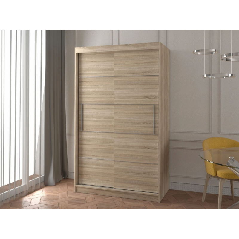 Moderná šatníková skriňa ZOREA 06 - šírka 120 cm, dub sonoma 