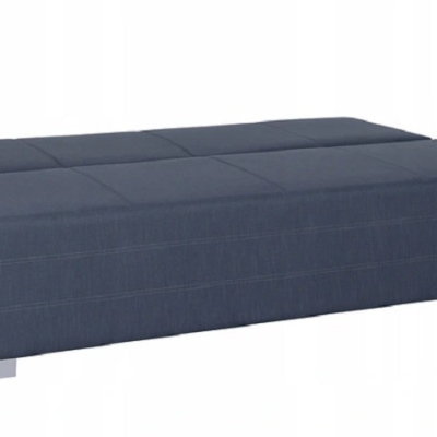 Rozkladacia posteľ s vankúšmi s úložným priestorom IGOR - modrosivá / sivé vankúše
