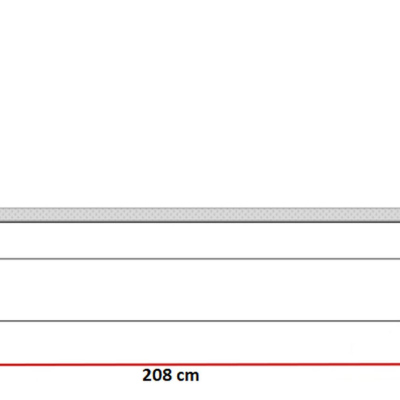 Kontinentálna posteľ 120x200 BENITA - červená + topper ZDARMA