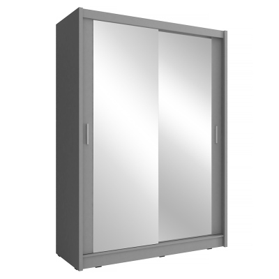 Zrkadlová skriňa s posuvnými dverami 150 cm MARVAN - grafit