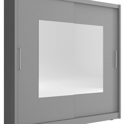 Šatníková skriňa so zrkadlom 200 cm WESTON 1 - grafit