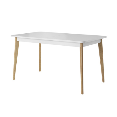 Jedálenský stôl PAVLIS - dub riviera / biely