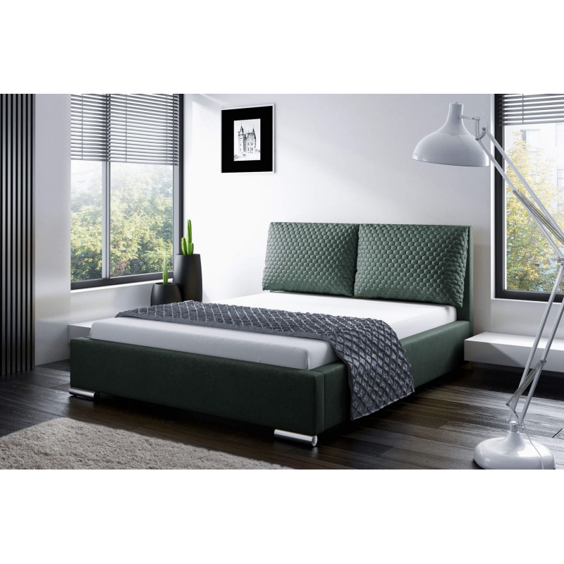 Praktická posteľ s vankúšmi 180x200 DUBAI - zelená