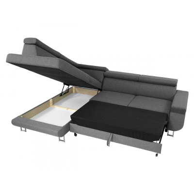 Sedacia súprava FAYA - šedá / svetlo šedá, pravý roh