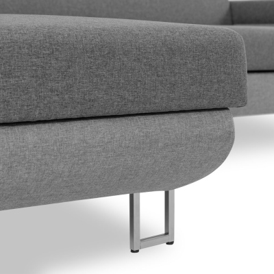 Sedacia súprava FAYA - šedá / svetlo šedá, pravý roh