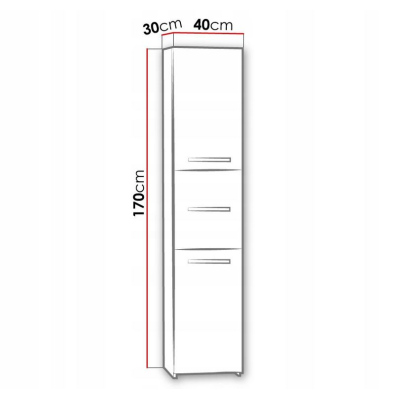 Kúpeľňová skriňa CIARA S43 - biela