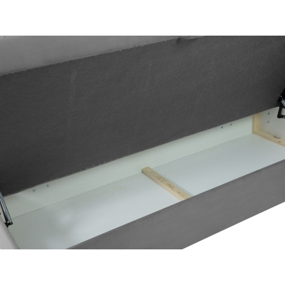 Boxspringová posteľ 160x200 CARMELA - šedá + topper ZDARMA