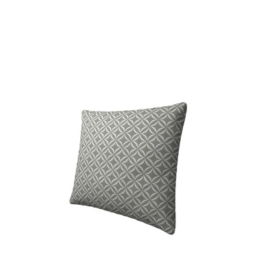 Dekoratívny vzorovaný vankúš ZANE - šedý 1 / biely