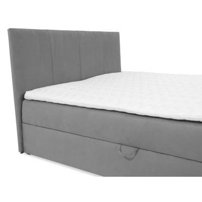 Kontinentálna manželská posteľ 180x200 CARMELA - béžová + topper ZDARMA