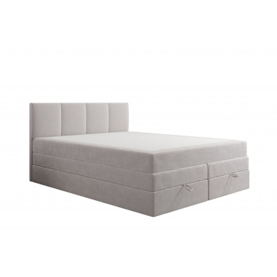 Čalúnená posteľ s úložným priestorom 180x200 PORSHA - sivá