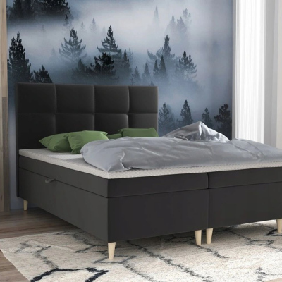 Posteľ Boxspring 140x200 RONJA - sivá