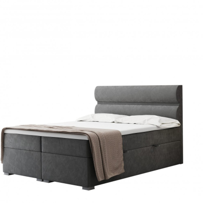 Boxspringová manželská posteľ PALMIRA 180x200 - čierna